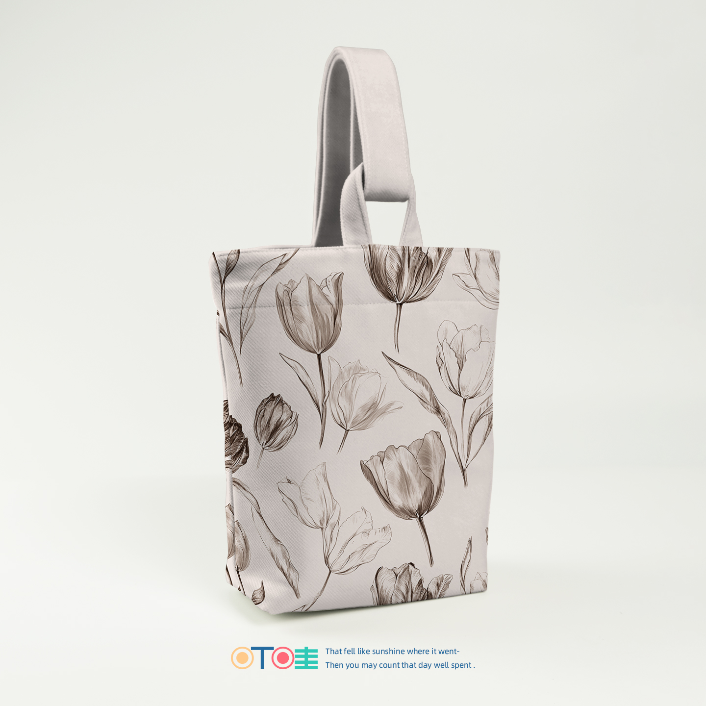 复古郁金香小号手拎包