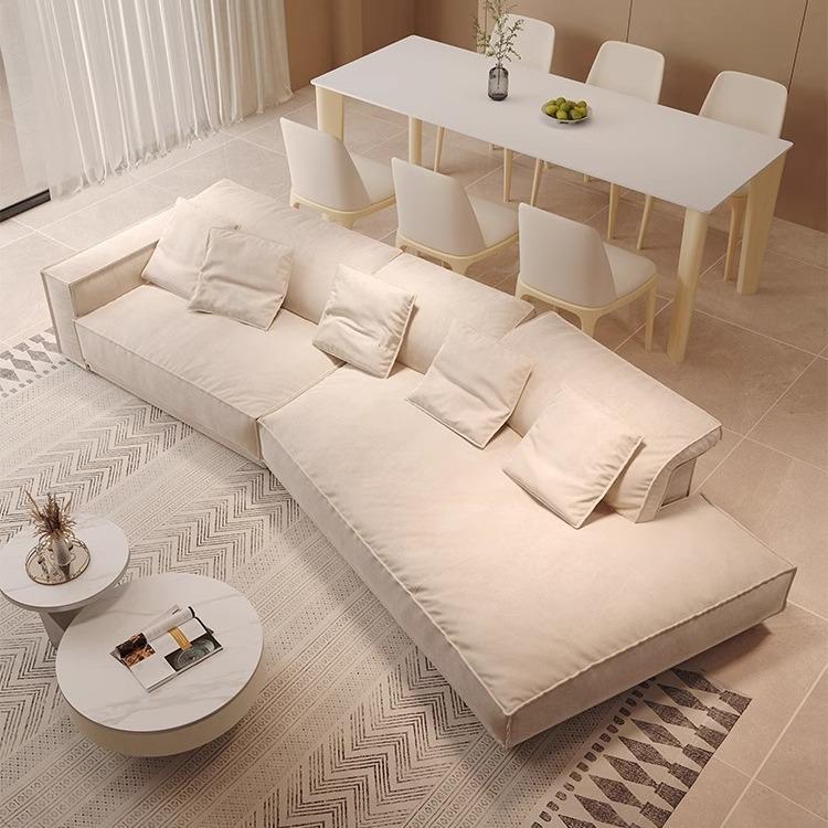 baxter意式极简布达佩斯沙发客厅现代简约转角异形磨砂布2024新款