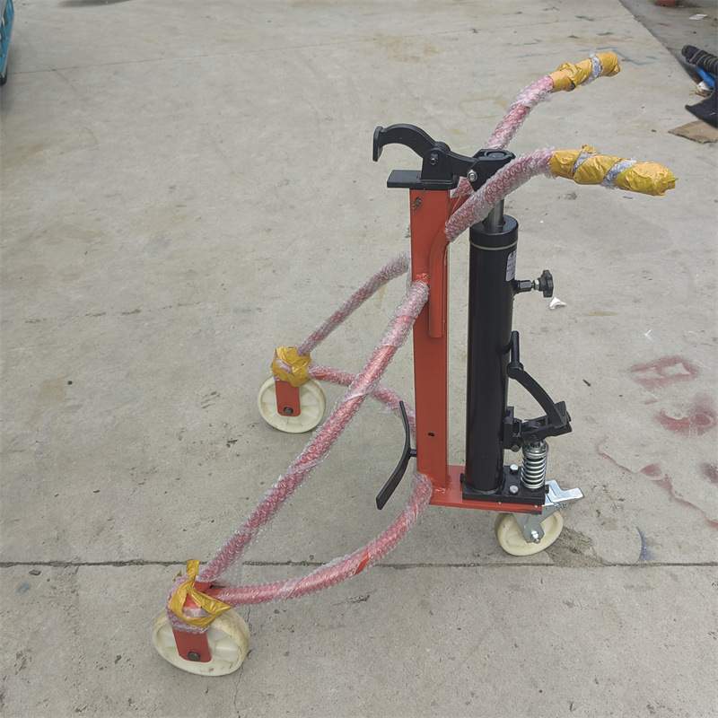 200升手动鹰嘴咬嘴手推塑料圆桶铁桶拉油桶神器小推车油桶搬运车