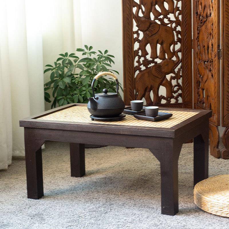 创意多功能卧室坐地榻榻米矮桌窗台阳台飘窗桌子复古罗汉床小茶几