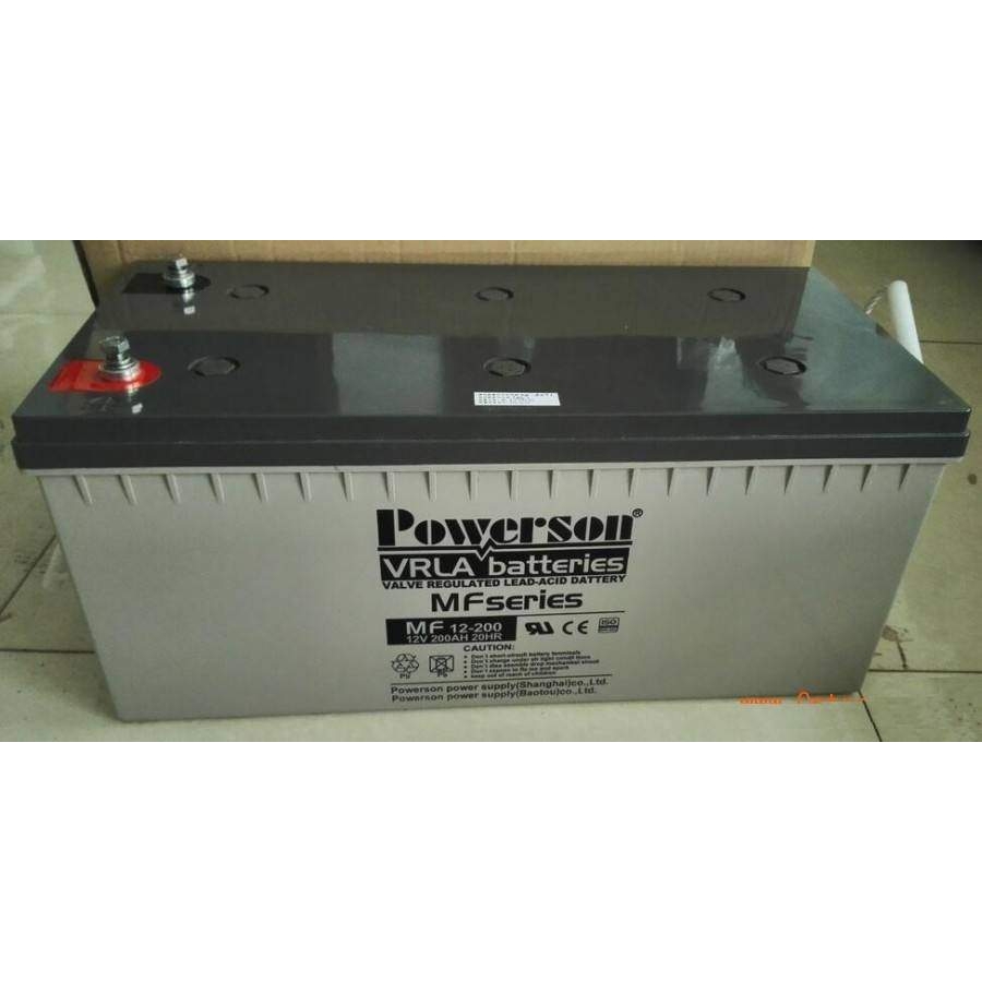 POWERSON复华12V200AHUPS不间断免维护MF12-200铅酸移动蓄电池电