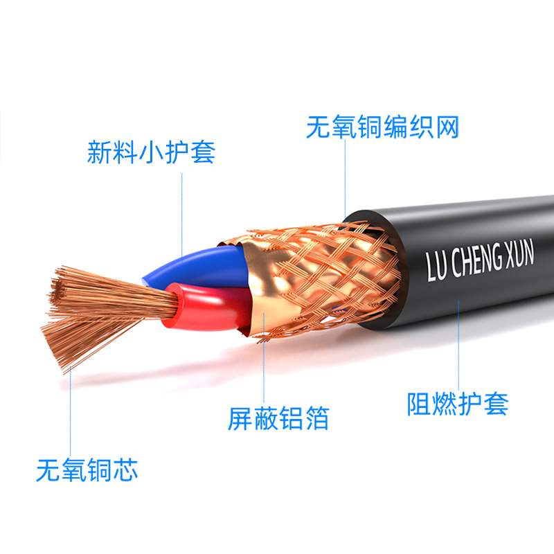 国标4芯485rvsp通讯线过检0.75 1.5 2.5平方双绞屏蔽线纯铜信号线
