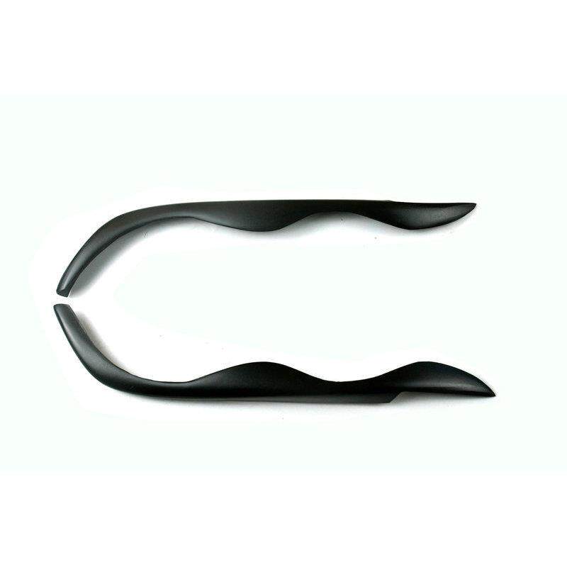 适用于宝马3系E46黑色树脂灯眉改装灯眉眼眉大灯装饰条贴件