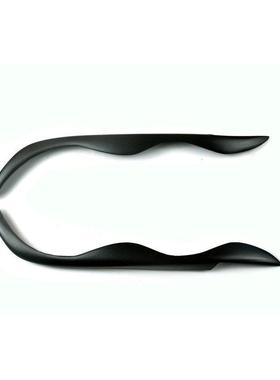 适用于宝马3系E46黑色树脂灯眉改装灯眉眼眉大灯装饰条贴件