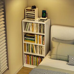 钢制床头书柜客厅阳台多层落地置物架儿童绘本架卧室铁艺家用书架