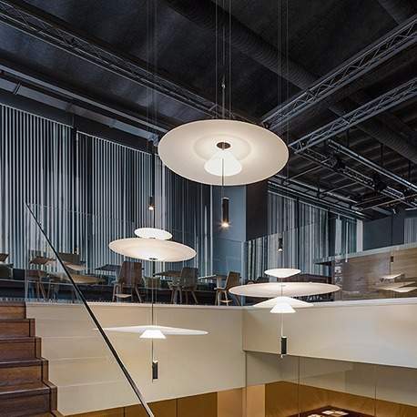 西班牙现代简约创意飞碟客厅火烈鸟书房艺术个性饭厅北欧餐厅吊灯