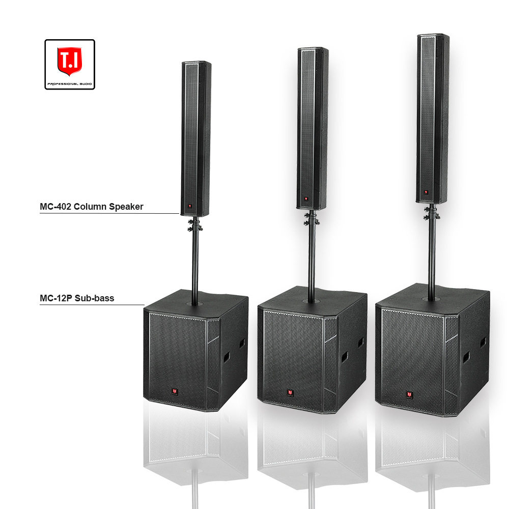 T.IProAudio新设计工厂直出批发价全套音柱音响系统8*3寸音箱