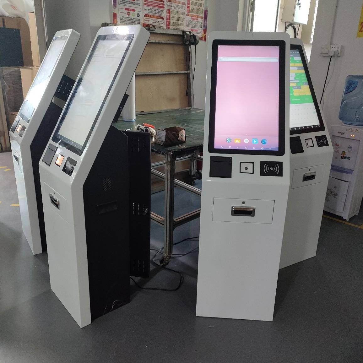 自助取票结账下单终端查询机22寸立式排队下单机硬件加工西北厂