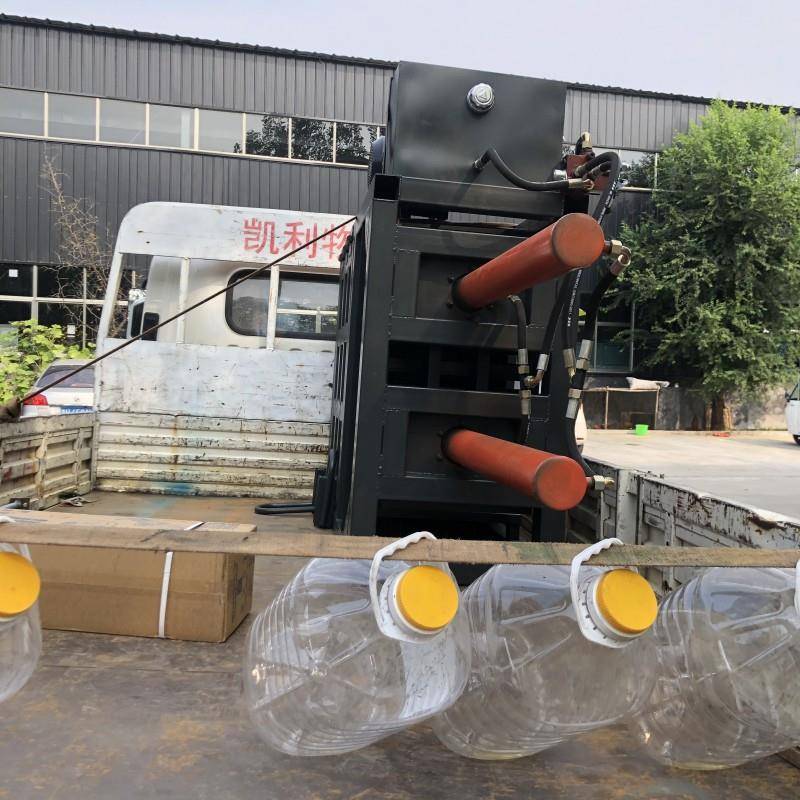 塑料饮料瓶压块机编织袋打包机多功能立式液压静音打捆机