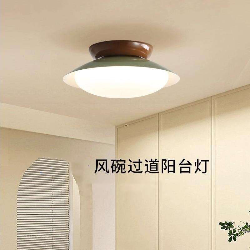 奶油风过道灯走廊灯中古法式阳台灯衣帽间灯入户玄关灯进门门厅灯