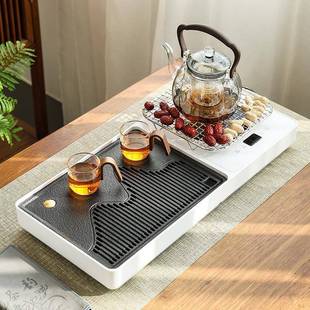 烧水煮茶壶茶盘茶台 家用小型现代排水式 茶盘全自动一体式 2025新款