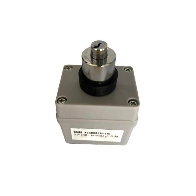 两位自锁钥匙开关 金属护栏 DH-K7001