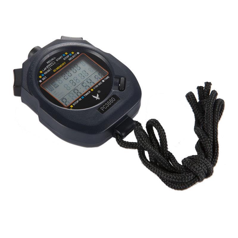 天福秒表 PC3860 三排60道多功能·运动js记忆秒表 跑表/计时器