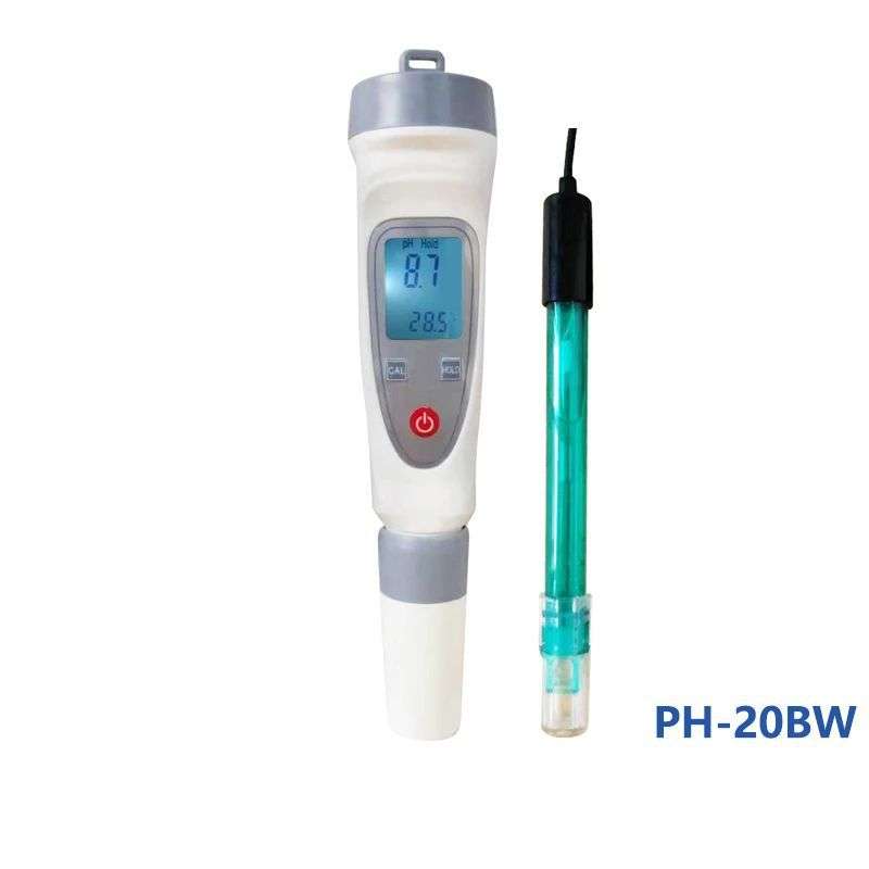 齐威PH笔式酸度计酸碱度检测便携式PH计数字显示外置连线电极