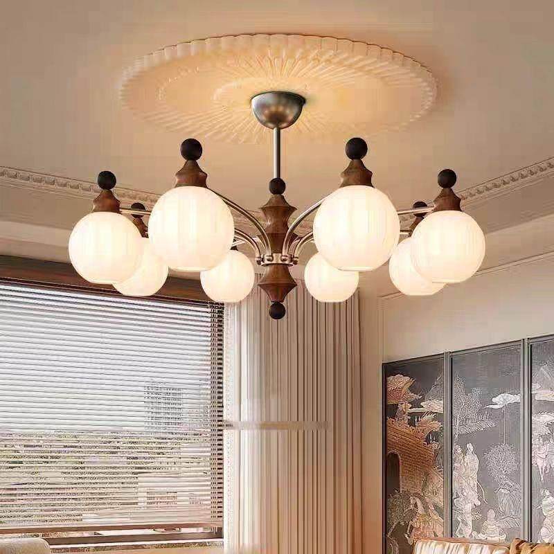 美式复古客厅灯吊灯卧室吊灯法式中古高级感实木书房餐厅吊灯灯具,鲜花速递/花卉仿真/绿植园艺,割草机/草坪机,淘宝优惠券,粉丝福利购,淘宝优惠卷