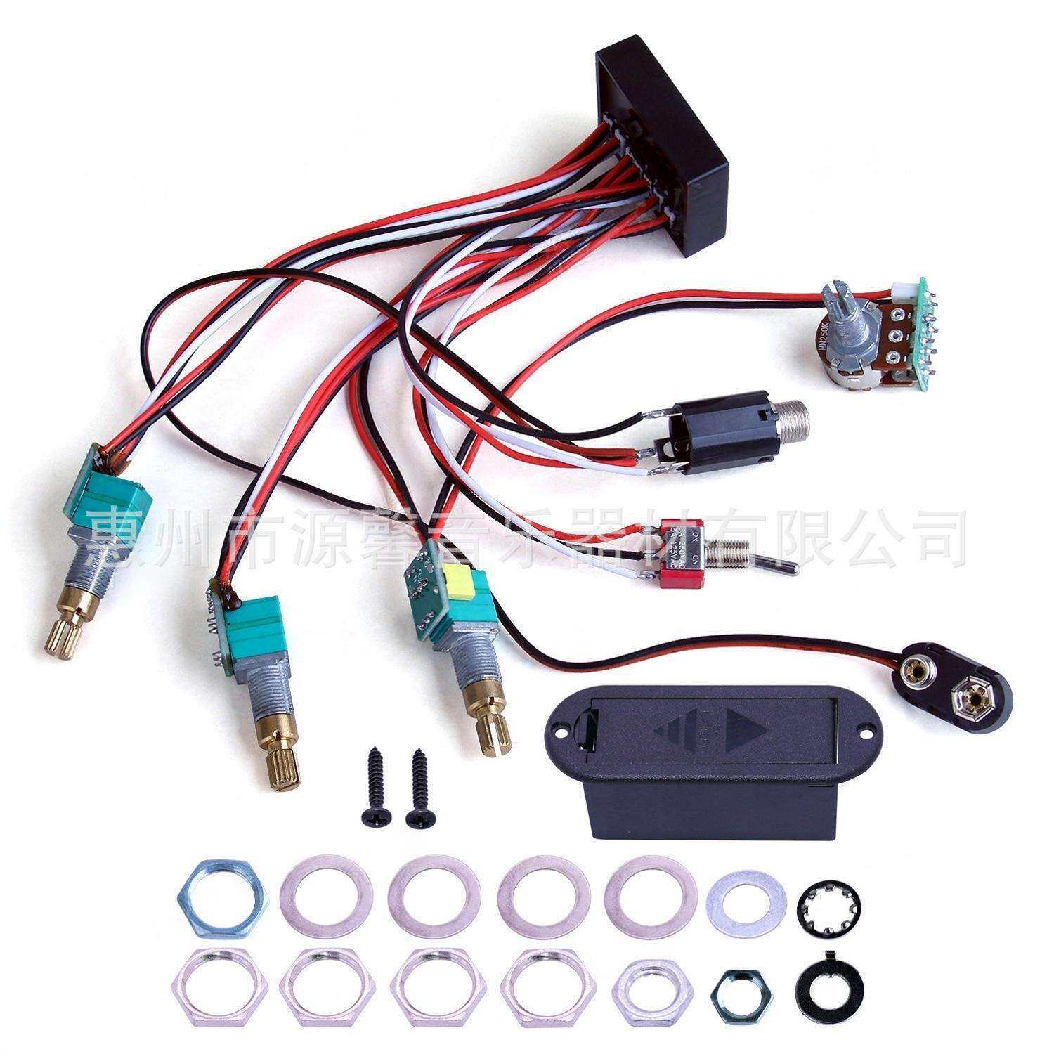 电吉他电贝斯拾音器线路4段 主动拾音器线路 源馨厂家