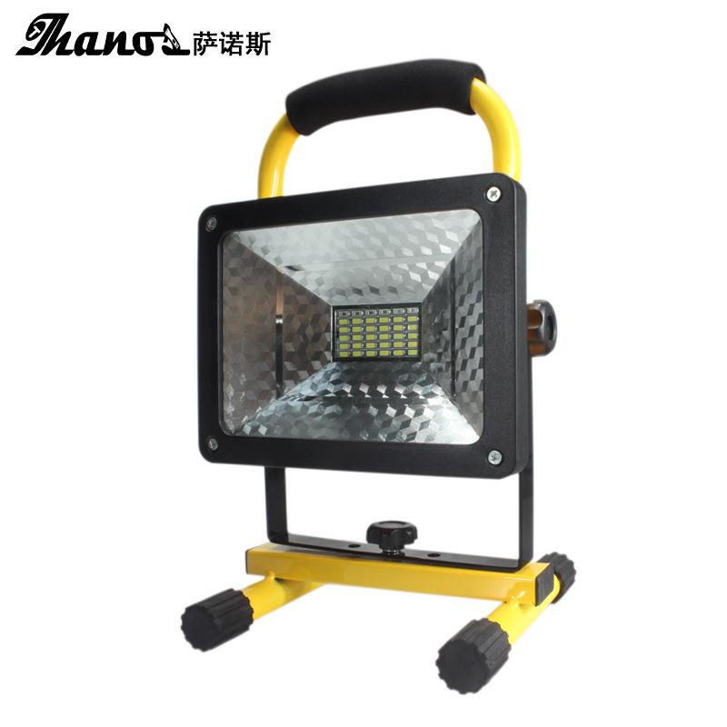 跨境新款 50W强光充电泛光灯 大功率工具探照灯 投光警示信号灯