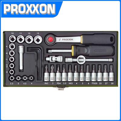 德国进口 36件套棘轮套筒扳手 23080多功能家用维修组套工具盒