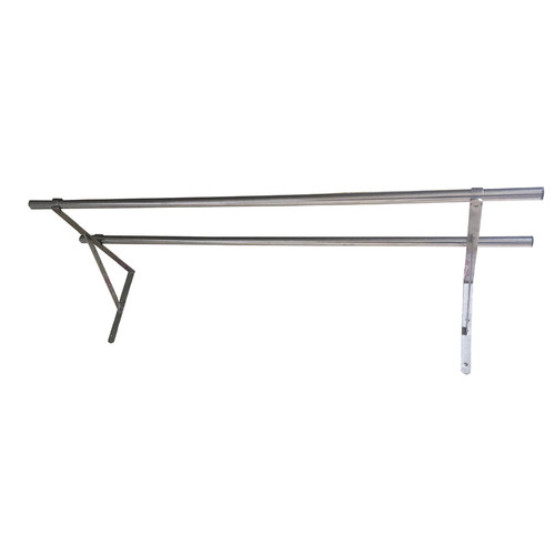 阳台不锈钢晾衣杆固定式外伸侧墙凉衣架外墙窗户晒衣杆壁式挂衣杆