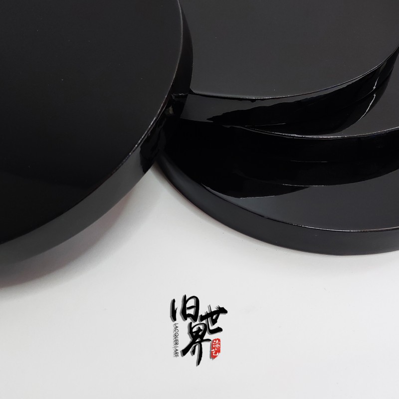 漆画材料 漆画板 大漆板 圆形 漆板腰果漆磨漆蛋壳画漆艺金缮