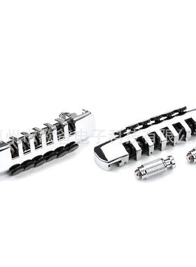 乐器配件 吉他用 黑色螺丝6弦LP吉他琴桥