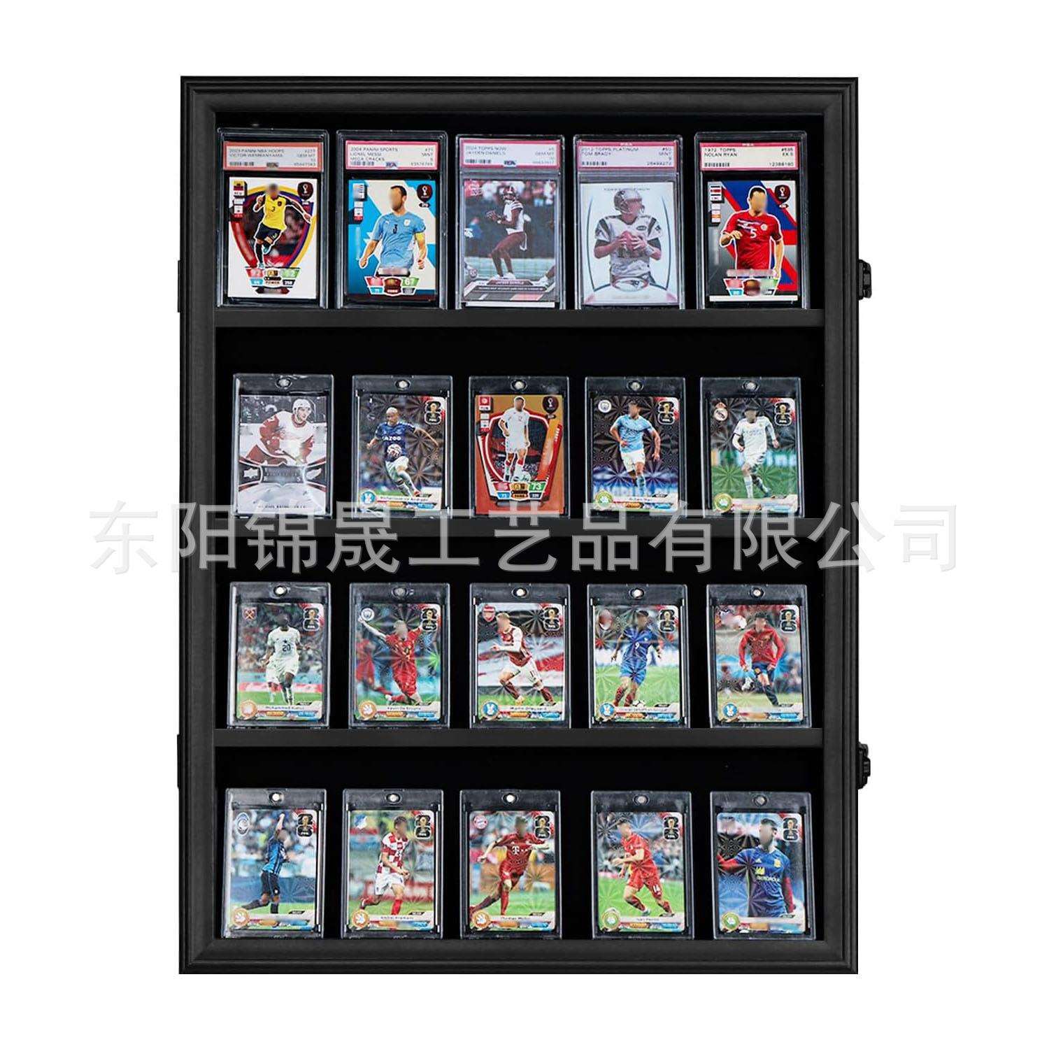 跨境热销4层球星卡展示框运动分级评级卡片相框客厅壁挂装饰框架