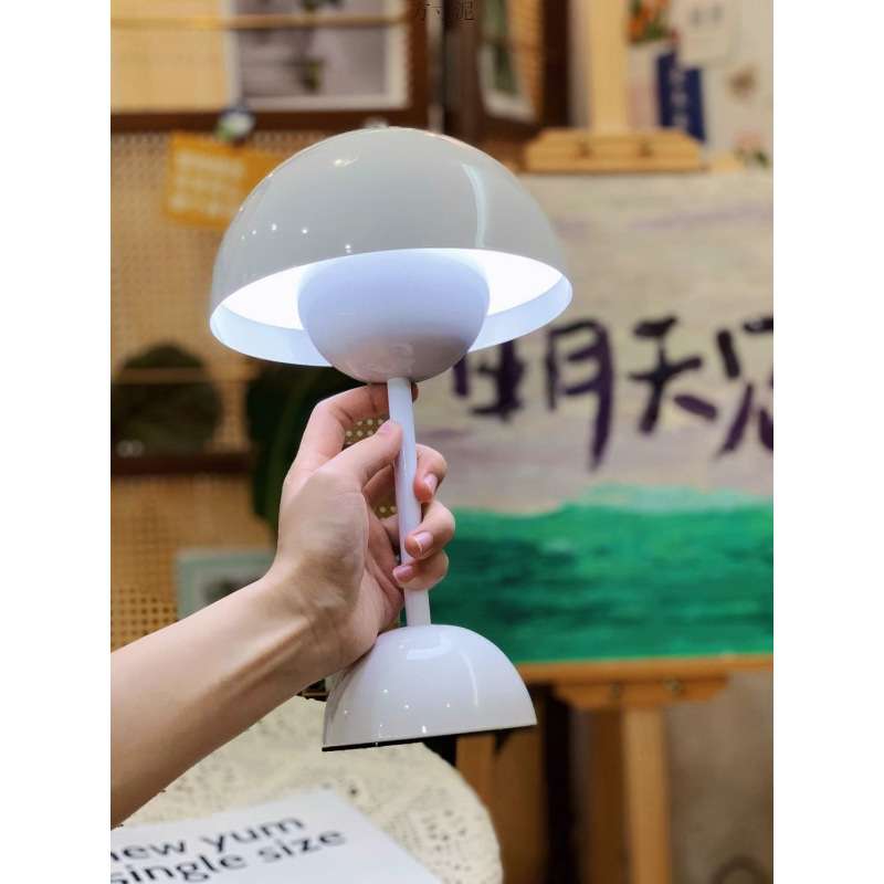 丹麦花苞台灯充电无线可移动简约客餐厅床头触摸调光网红led台灯