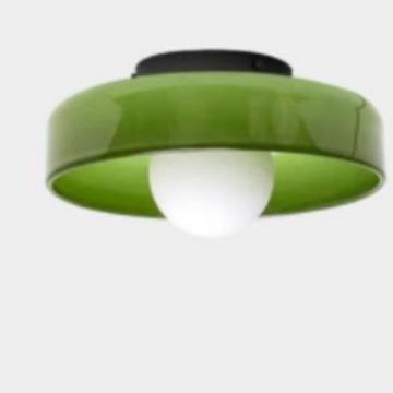 北欧设计师玄关入户LED简约艺术创意过道走廊阳台玻璃中古吸顶灯