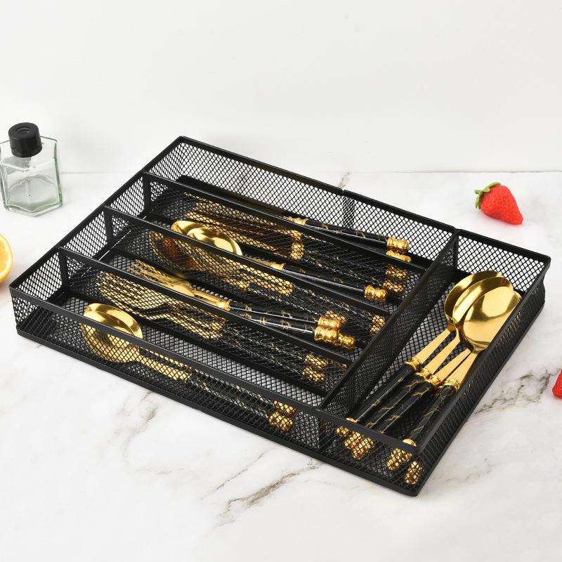 厂家餐具沥水篮筷子收纳篮厨房家用勺子置物架沥水收纳架筷子收纳