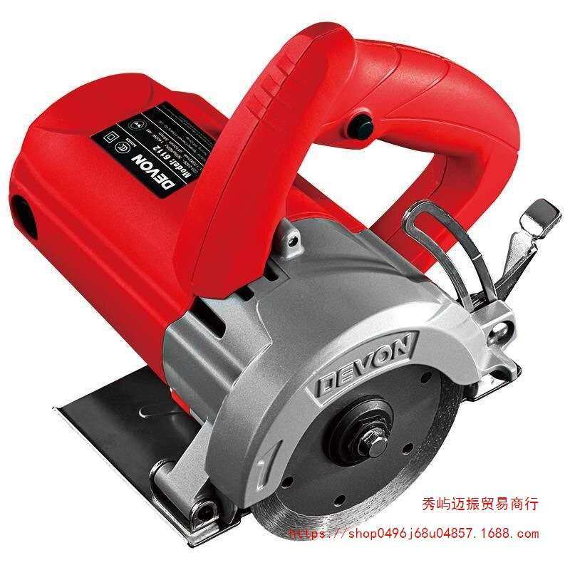 DEVON/大有6112云石机石材1400w切割机混凝土瓷砖开槽机电动工具