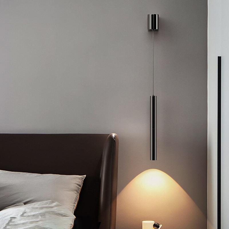 轻奢感卧室床头壁灯2025年新款意式极简护眼led轻奢房间灯具