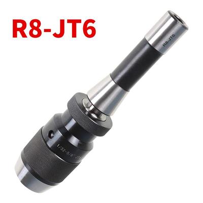 1/32-5/8 Inch - 1-16 JT6自紧钻夹头 + R8-JT6钻接杆 跨境组合