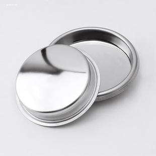 咖啡机清洗盲碗闷冲煮头手柄不锈钢无孔51/54/58mm单双杯粉碗通用