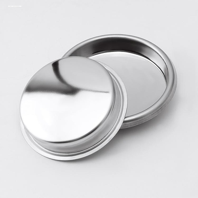 咖啡机清洗盲碗闷冲煮头手柄不锈钢无孔51/54/58mm单双杯粉碗通用