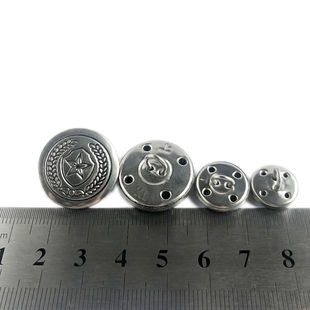 金属保安衬衫扣裤兜扣子五角星扣子大衣外套纽扣子保安制服执勤扣