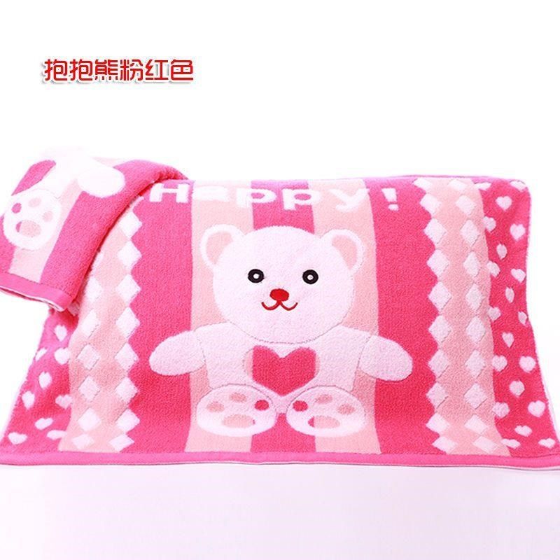 新疆西藏包邮纯棉枕巾加大加厚柔软一对装不掉色吸汗卡通四季52*7