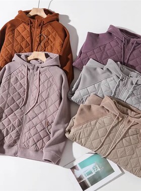 【暖呼呼棉衣】设计款轻奢显瘦连帽保暖防风奥粒绒厚外套A7394#56