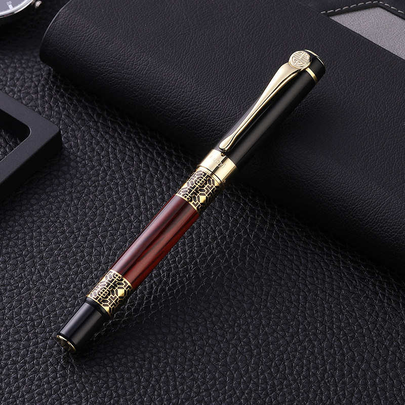 果亦签名笔商务高档签单送客户礼品中性笔定制logo宝珠笔刻字笔