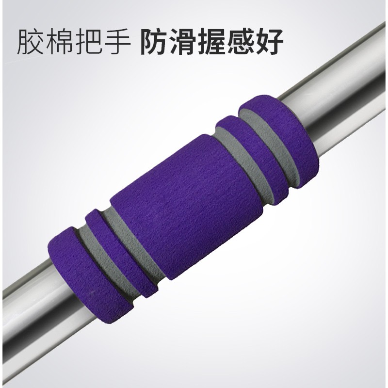 优洋不锈钢平板拖把杆子夹板拖布杆加长夹布尘推伸缩杆子替杆子