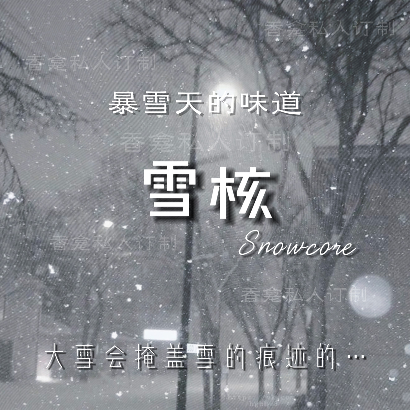 【雪核】“静音的下雪天” 清冷寂静洁净感 小众原创织物香氛喷雾