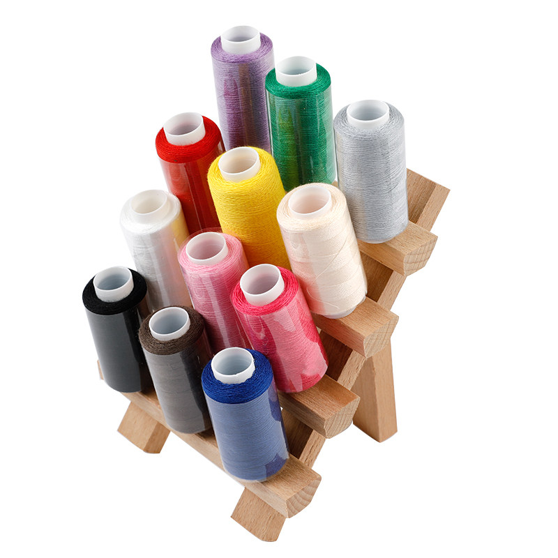 12轴小线架diy皮具手缝皮革线圆蜡线收纳线架实木线轴可折叠架子