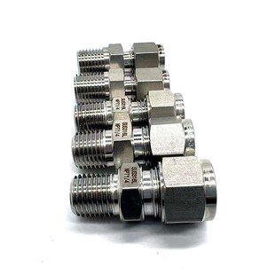 8外螺纹转卡套 转接头 变径MC4 316L不锈钢直通NPT1 10mm