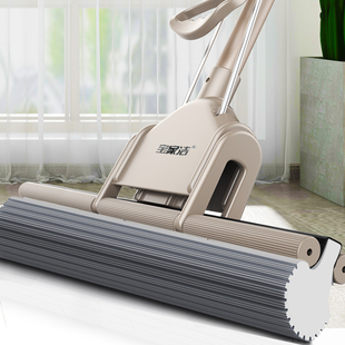 卫生间海绵拖把吸水免手洗胶棉头家用一拖拖布懒人挤水大号地拖净