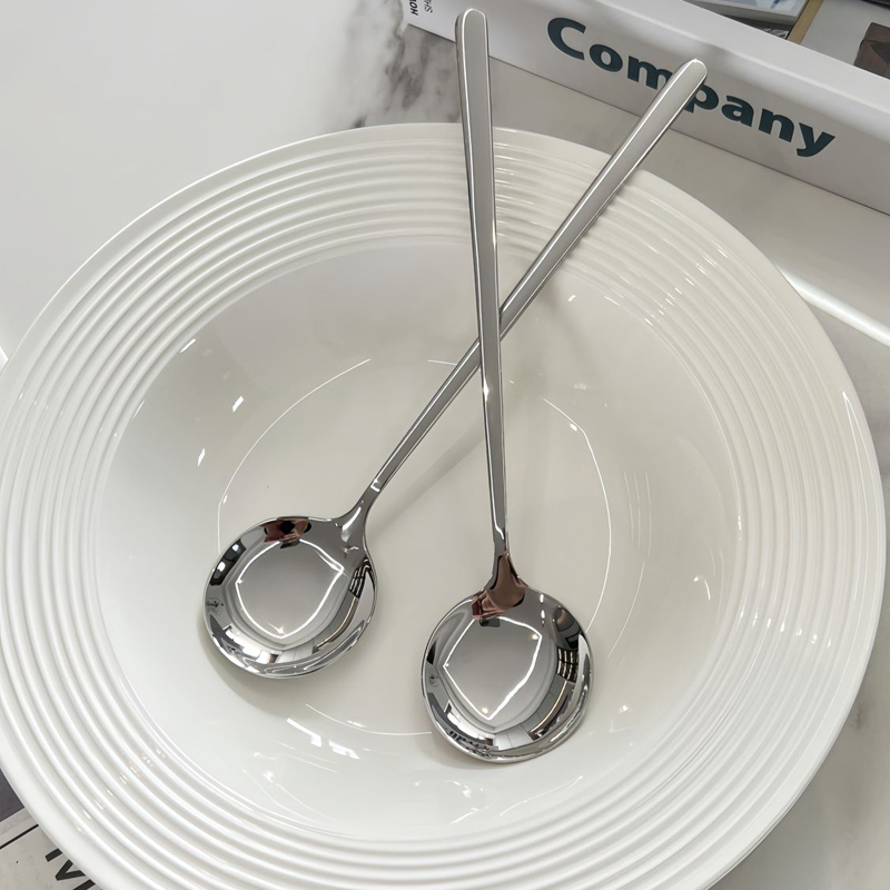 勺子304不锈钢长柄咖啡搅拌勺奶粉冰勺蜂蜜汤匙儿童吃饭调羹汤勺