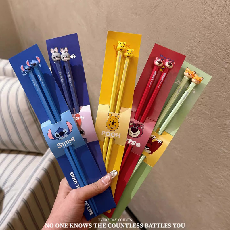 合金筷子疯狂动物城家用食品级抗菌防霉儿童可爱餐具情侣朱迪尼克 - 贝乐全旗舰店出品