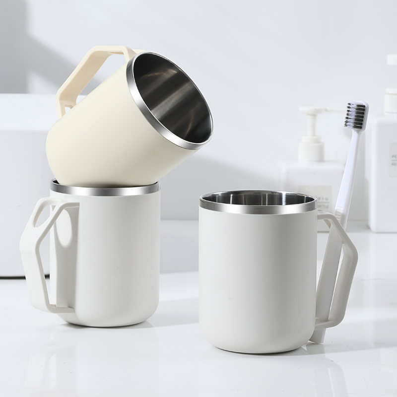 刷牙杯洗漱杯不锈钢漱口杯304家用情侣学生宿舍儿童牙缸牙刷杯子