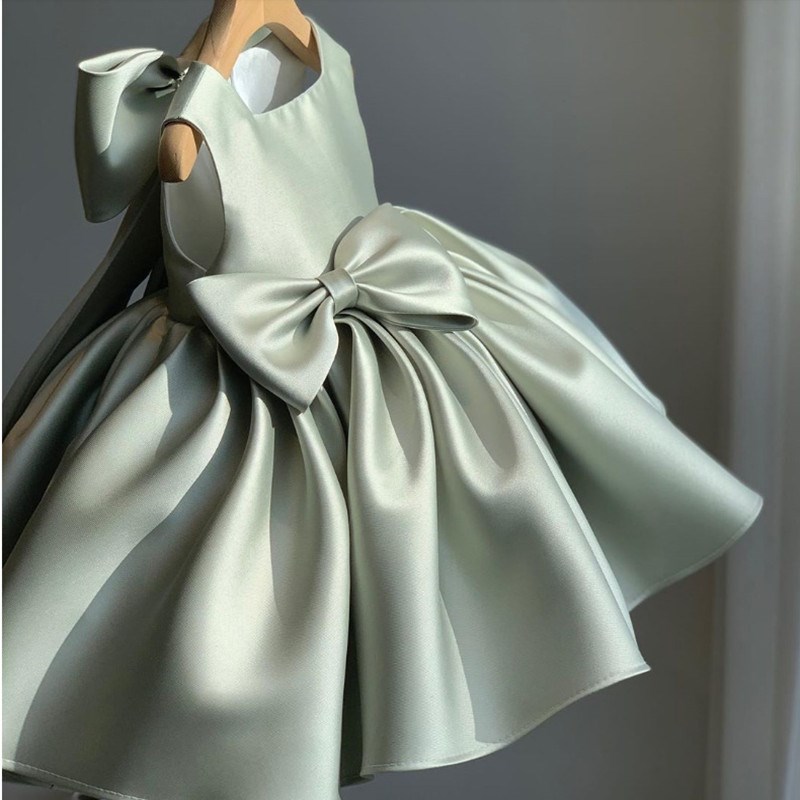 夏装2024新款宝宝蓬蓬连衣裙韩版小女孩高端周岁公主裙女童礼服裙