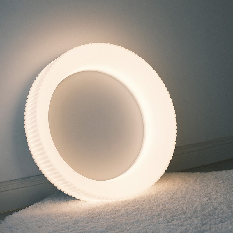 北欧奶油风吸顶灯全光谱书房灯具卧室顶灯现代简约圆形灯客厅主灯