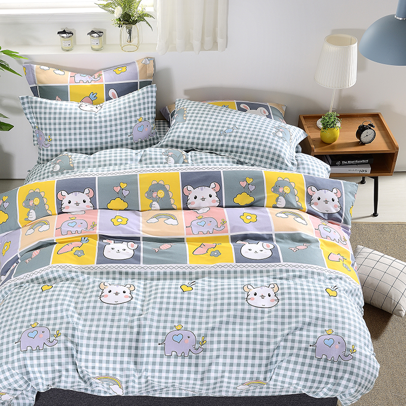 简约纯棉单件被套100%全棉加大双人被罩5x7x7学生宿舍150x200x230