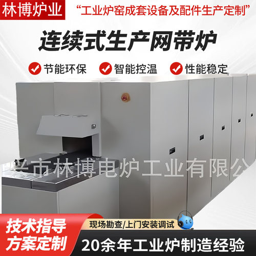 特殊陶瓷涂成烧结炉 连续式生产网带炉 蜂窝陶瓷催化剂网带炉